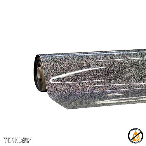 Сценический линолеум Tuchler Showfloor Glitter 150 1,2 мм Black Silver